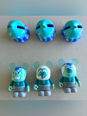 Disney 3" Vinylmation Bakery Cupcake Haunted Mansion Ghosts Lot Gus Ezra Phineas